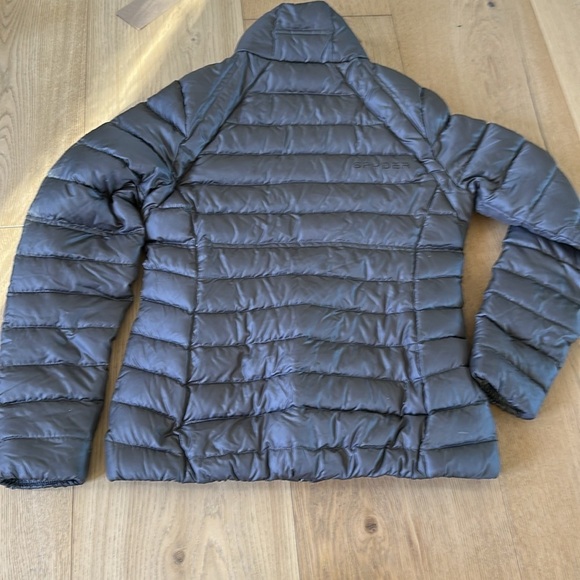 SPYDER women’s down jacket puffer Small Gray - Picture 5 of 9
